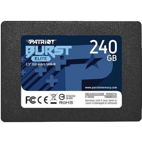 Накопитель SSD 2.5" 240GB Burst Elite Patriot (PBE240GS25SSDR) - Внутренние SSD  - Внутренние SSD 