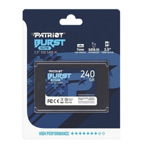 Накопитель SSD 2.5" 240GB Burst Elite Patriot (PBE240GS25SSDR) - Внутренние SSD  - Внутренние SSD 