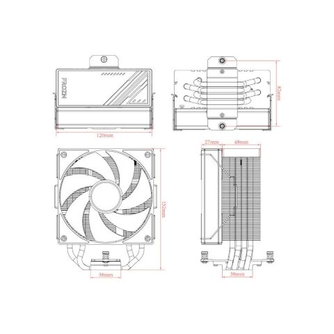 Кулер для процессора ID-Cooling Frozn A410 ARGB (FROZN A410 ARGB) - Нулевой остаток (Feed)  - Нулевой остаток (Feed) 