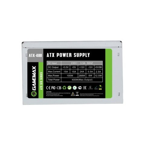 Блок питания Gamemax 400W (ATX-400W SFX) - Нулевой остаток (Feed) - Нулевой остаток (Feed)