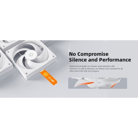 Кулер для корпуса ID-Cooling Вентилятор ID-Cooling AS-120-W Trio (AS-120-W TRIO) - Нулевой остаток (Feed) - Нулевой остаток (Feed)