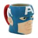 Чашка Avengers Captain America Head 15 oz. Molded Ceramic Mug - -