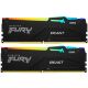 Модуль памяти для компьютера DDR5 16GB (2x8GB) 5600 MHz Beast RGB Kingston Fury (ex.HyperX) (KF556C40BBAK2-16) - Модули памяти для компьютера  - Модули памяти для компьютера 