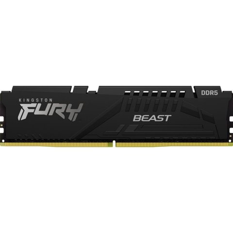 Модуль памяти для компьютера DDR5 8GB 5200 MHz Beast Black Kingston Fury (ex.HyperX) (KF552C40BB-8) - Нулевой остаток (Feed) - Нулевой остаток (Feed)