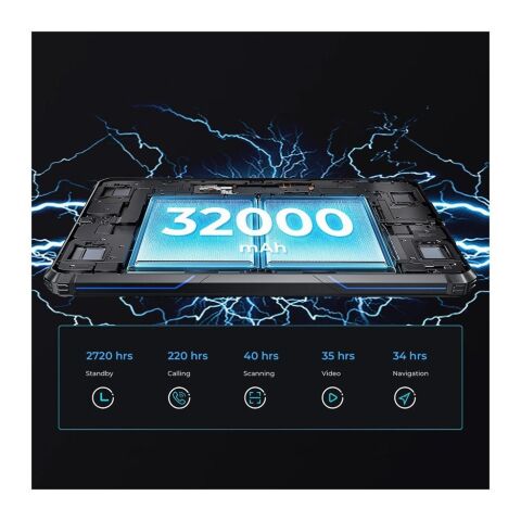 Планшет OUKITEL RT7 10.1" 5G TITAN 12/256GB/ /NFC/ LTE Black-Blue (6931940751421) - Нулевой остаток (Feed)  - Нулевой остаток (Feed) 