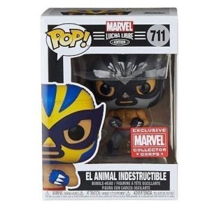 Фігурка Funko Marvel Lucha Libre El Animal Indestructible фанко (Exclusive Marvel Collector Corps) 711