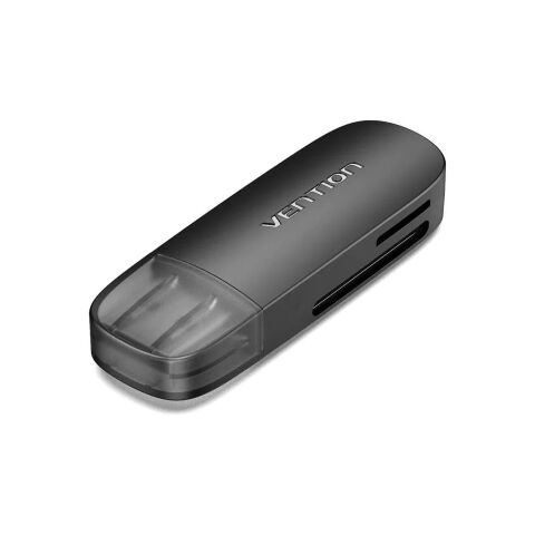Считыватель флеш-карт Vention USB 3.0 to SD+TF Black Dual Drive Letter (CLGB0) - Кардридеры - Кардридеры
