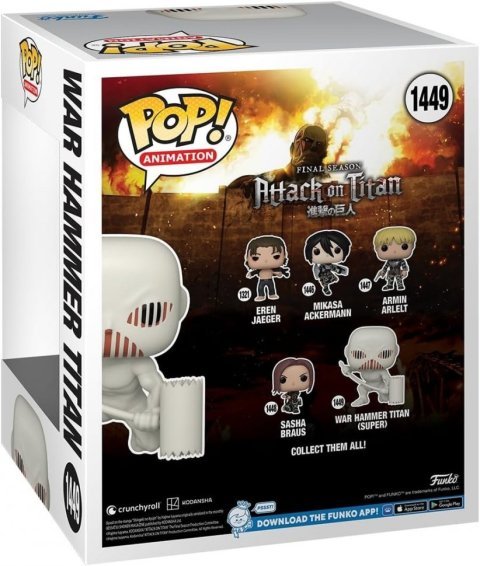Фигурка Funko Pop Super: Attack on Titan War Hammer Titan Атака Титанов фанко 1449 -   -  