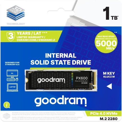 Накопитель SSD M.2 2280 1TB PX600 Goodram (SSDPR-PX600-1K0-80) - Нулевой остаток (Feed) - Нулевой остаток (Feed)