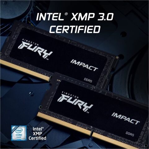 Модуль памяти для ноутбука SoDIMM DDR5 16GB 5600 MHz Impact Kingston Fury (ex.HyperX) (KF556S40IB-16) - Нулевой остаток (Feed)  - Нулевой остаток (Feed) 
