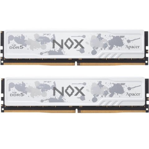 Модуль памяти для компьютера DDR5 32GB (2x16GB) 6000 MHz NOX White Apacer (AH5U32G60C622MWAA-2) - Нулевой остаток (Feed) - Нулевой остаток (Feed)