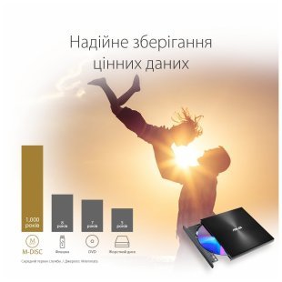 Оптический привод DVD-RW ASUS SDRW-08U9M-U/GOLD/G/AS (90DD02A5-M29000)