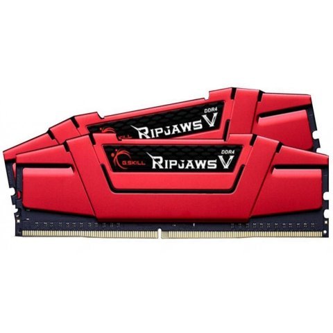 Модуль памяти для компьютера DDR4 16GB (2x8GB) 3000 MHz RipjawsV Red G.Skill (F4-3000C16D-16GVRB) - Нулевой остаток (Feed) - Нулевой остаток (Feed)