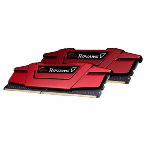 Модуль памяти для компьютера DDR4 16GB (2x8GB) 3000 MHz RipjawsV Red G.Skill (F4-3000C16D-16GVRB) - Нулевой остаток (Feed) - Нулевой остаток (Feed)