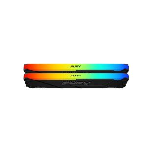 Модуль памяти для компьютера DDR4 16GB (2x8GB) 3200 MHz Beast Black Kingston Fury (ex.HyperX) (KF432C16BB2AK2/16WP)