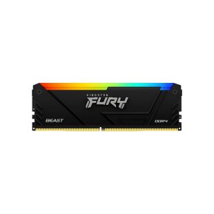 Модуль памяти для компьютера DDR4 16GB (2x8GB) 3200 MHz Beast Black Kingston Fury (ex.HyperX) (KF432C16BB2AK2/16WP)