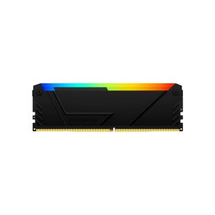 Модуль памяти для компьютера DDR4 16GB (2x8GB) 3200 MHz Beast Black Kingston Fury (ex.HyperX) (KF432C16BB2AK2/16WP)