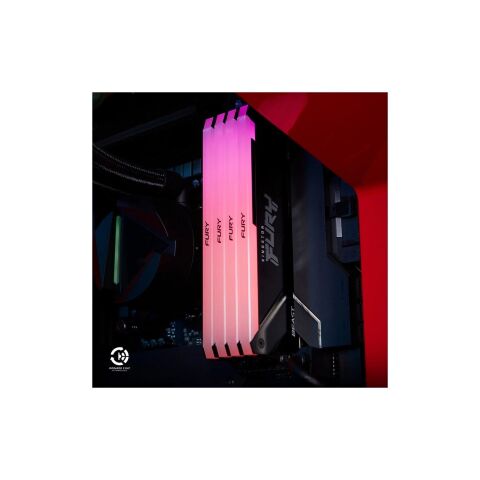Модуль памяти для компьютера DDR4 16GB (2x8GB) 3200 MHz Beast Black Kingston Fury (ex.HyperX) (KF432C16BB2AK2/16WP) - Модули памяти для компьютера  - Модули памяти для компьютера 