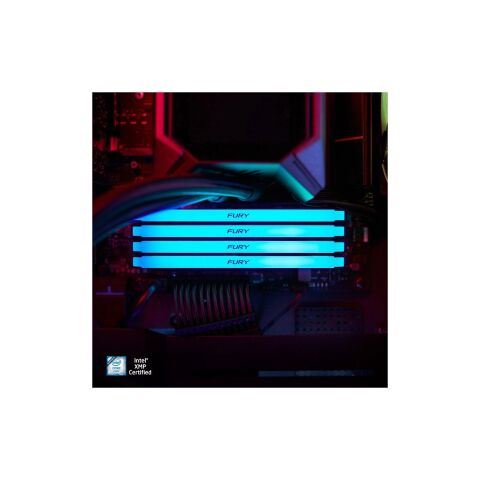 Модуль памяти для компьютера DDR4 16GB (2x8GB) 3200 MHz Beast Black Kingston Fury (ex.HyperX) (KF432C16BB2AK2/16WP) - Модули памяти для компьютера  - Модули памяти для компьютера 