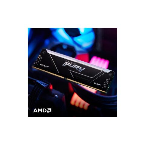 Модуль памяти для компьютера DDR4 16GB (2x8GB) 3200 MHz Beast Black Kingston Fury (ex.HyperX) (KF432C16BB2AK2/16WP) - Модули памяти для компьютера  - Модули памяти для компьютера 