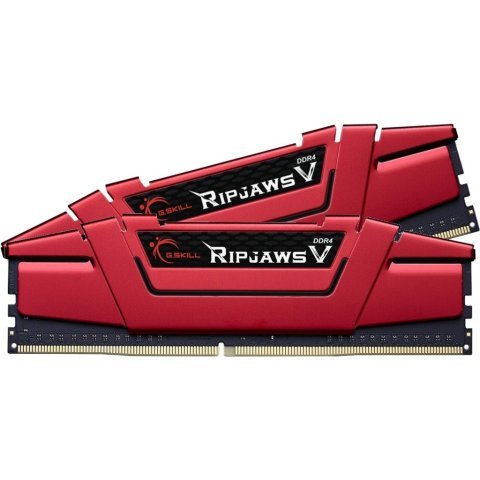 Модуль памяти для компьютера DDR4 16GB (2x8GB) 2666 MHz Ripjaws V Red G.Skill (F4-2666C19D-16GVR) - Нулевой остаток (Feed) - Нулевой остаток (Feed)