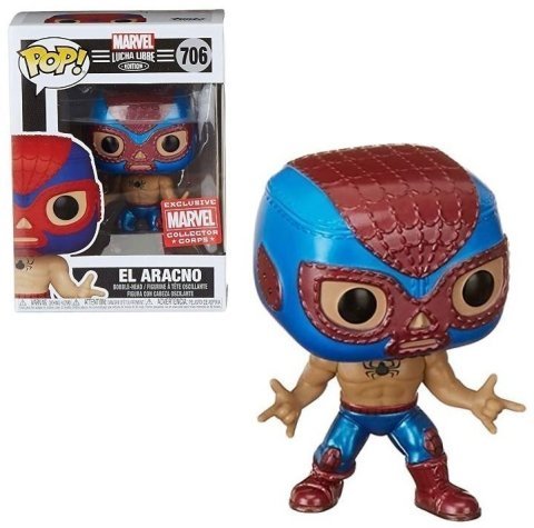Фигурка Funko Marvel Lucha Libre El Aracno SpiderMan фанко (Exclusive Marvel Collector Corps) 706 -   -  