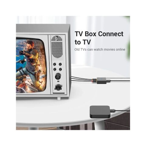 Конвертор HDMI to RCA Metal Type black Vention (AEEB0) - Контроллеры и конверторы - Контроллеры и конверторы