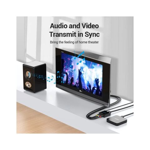 Конвертор HDMI to RCA Metal Type black Vention (AEEB0) - Контроллеры и конверторы - Контроллеры и конверторы