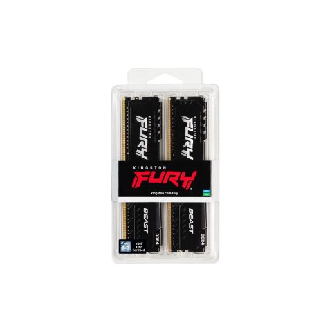Модуль памяти для компьютера DDR4 16GB (2x8GB) 3200 MHz Black Kingston Fury (ex.HyperX) (KF432C16BBK2/16WP) - Нулевой остаток (Feed)  - Нулевой остаток (Feed) 
