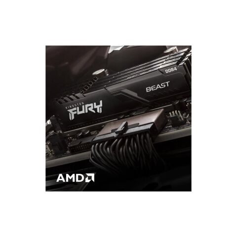 Модуль памяти для компьютера DDR4 16GB (2x8GB) 3200 MHz Black Kingston Fury (ex.HyperX) (KF432C16BBK2/16WP) - Нулевой остаток (Feed)  - Нулевой остаток (Feed) 