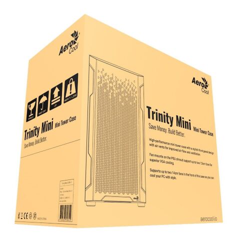 Корпус для ПК AeroCool Trinity Mini-G-BK-v2 (ACCS-PV32033.11) - Корпуса - Корпуса