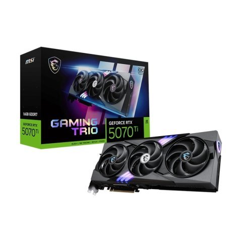 Видеокарта MSI GeForce RTX5070 Ti 16GB GAMING TRIO OC (RTX 5070 Ti 16G GAMING TRIO OC) - Нулевой остаток (Feed) - Нулевой остаток (Feed)
