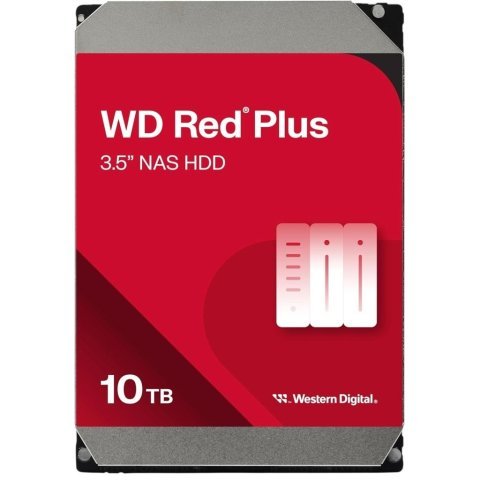 Жесткий диск 3.5" 10TB Red Plus WD (WD100EFGX) - Нулевой остаток (Feed) - Нулевой остаток (Feed)