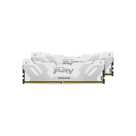 Модуль памяти для компьютера DDR5 32GB (2x16GB) 8000 MHz Renegade White Kingston Fury (ex.HyperX) (KF580C38RWK2-32) - Модули памяти для компьютера  - Модули памяти для компьютера 