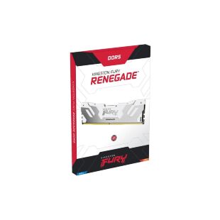 Модуль памяти для компьютера DDR5 32GB (2x16GB) 8000 MHz Renegade White Kingston Fury (ex.HyperX) (KF580C38RWK2-32)