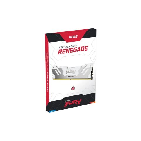 Модуль памяти для компьютера DDR5 32GB (2x16GB) 8000 MHz Renegade White Kingston Fury (ex.HyperX) (KF580C38RWK2-32) - Модули памяти для компьютера  - Модули памяти для компьютера 