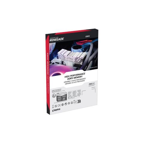 Модуль памяти для компьютера DDR5 32GB (2x16GB) 8000 MHz Renegade White Kingston Fury (ex.HyperX) (KF580C38RWK2-32) - Модули памяти для компьютера  - Модули памяти для компьютера 