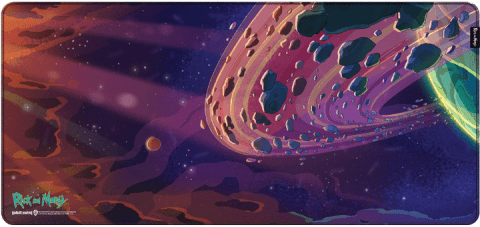 Килимок для миші ігрова поверхня Warner Brothers RICK AND MORTY Outer Space Рік та Морті XL (90*42 cm) - -