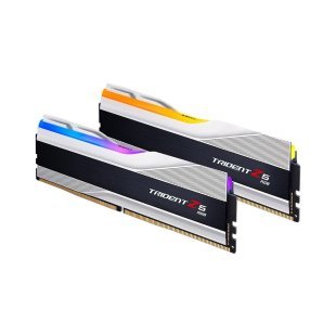 Модуль памяти для компьютера DDR5 32GB (2x16GB) 7800 MHz Trident Z5 RGB Silver G.Skill (F5-7800J3646H16GX2-TZ5RS)