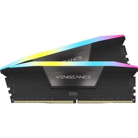 Модуль памяти для компьютера DDR5 32GB (2x16GB) 6000 MHz Vengeance RGB Black Corsair (CMH32GX5M2E6000C36) - Нулевой остаток (Feed)  - Нулевой остаток (Feed) 