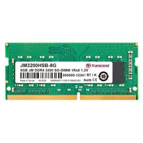 Модуль памяти для ноутбука SoDIMM DDR4 8GB 3200 MHz Transcend (JM3200HSB-8G) - Нулевой остаток (Feed) - Нулевой остаток (Feed)