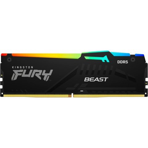 Модуль памяти для компьютера DDR5 128GB (4x32GB) 5600 MHz Beast RGB XMP Kingston Fury (ex.HyperX) (KF556C40BBAK4-128) - Нулевой остаток (Feed) - Нулевой остаток (Feed)
