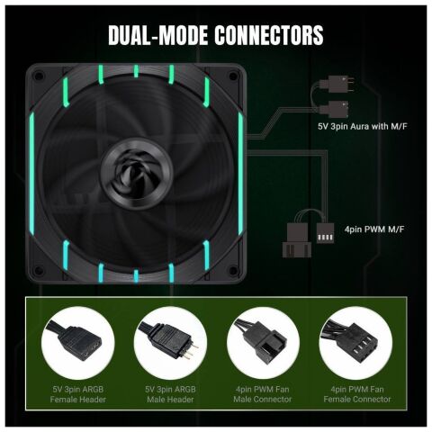 Кулер для корпуса Gamemax Tornado T12 ARGB - Нулевой остаток (Feed)  - Нулевой остаток (Feed) 