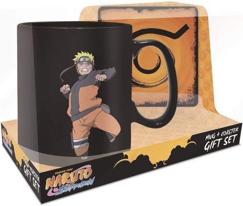 Подарочный набор Наруто Naruto Shippuden - Clone Jutsu Magic Mug and Coaster Set (чашка, подставка) - -