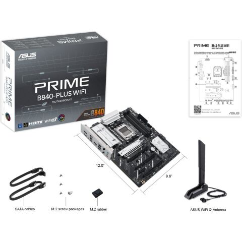 Материнская плата ASUS PRIME B840-PLUS WIFI - Системные (материнские) платы  - Системные (материнские) платы 