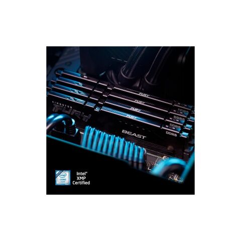 Модуль памяти для компьютера DDR5 64GB (2x32GB) 5200 MHz Beast Black Kingston Fury (ex.HyperX) (KF552C40BB2K2-64) - Модули памяти для компьютера - Модули памяти для компьютера