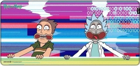 Коврик для мыши игровая поверхность Warner Brothers RICK AND MORTY Glitched Рик и Морти XL (90*42 cm) -   -  