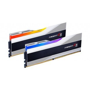 Модуль памяти для компьютера DDR5 32GB (2x16GB) 6000 MHz Trident Z5 RGB Silver G.Skill (F5-6000J4040F16GX2-TZ5RS)