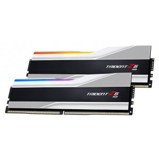 Модуль памяти для компьютера DDR5 32GB (2x16GB) 6000 MHz Trident Z5 RGB Silver G.Skill (F5-6000J4040F16GX2-TZ5RS)