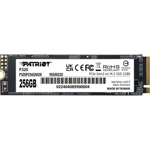 Накопитель SSD M.2 2280 256GB Patriot (P320P256GM28) - Внутренние SSD  - Внутренние SSD 